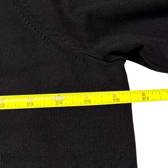 Lane Bryant Deep V Neck Sweater Womens Plus Size 26/28 Black NWT - Picture 8 of 9